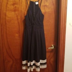 Navy blue summer dress